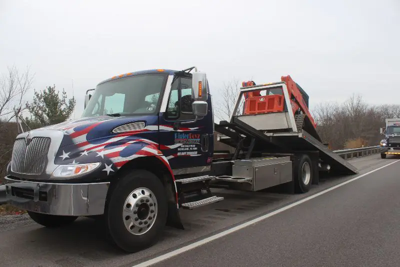 tesla towing I-80