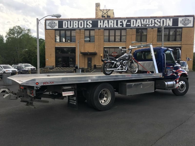 DuBois motorcycle towing