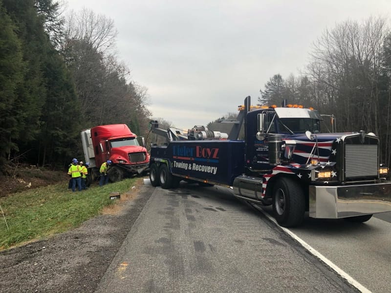 I-80 towing