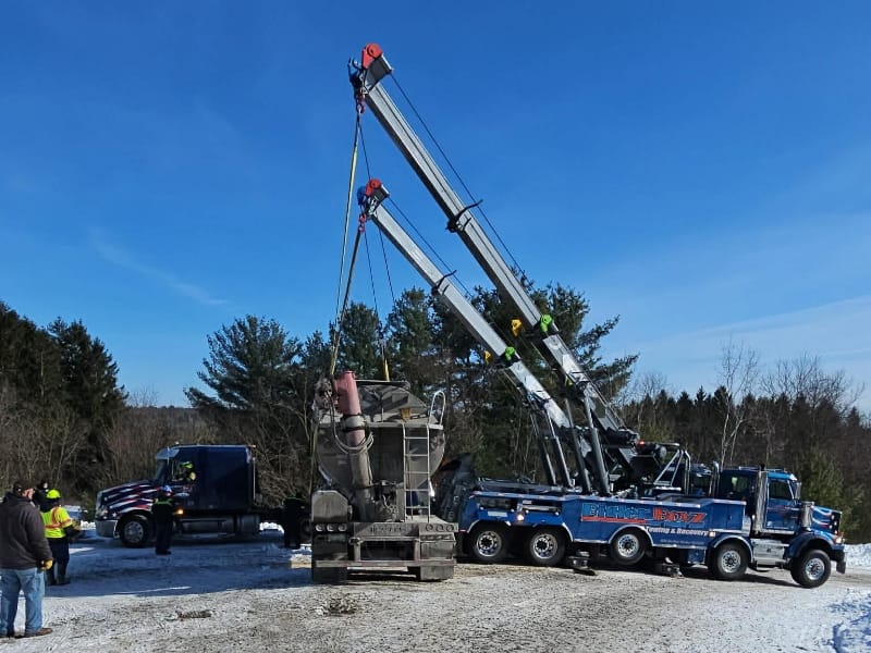 Mahaffey tractor trailer rollover